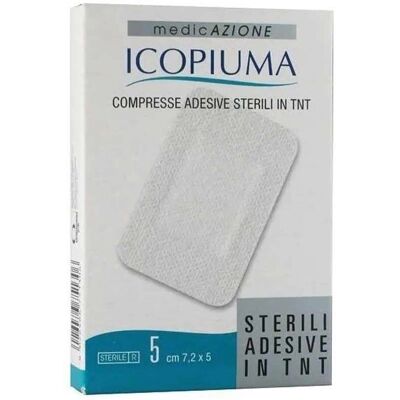 Desa Pharma Icopiuma Compress - Cerotto di Primo Soccorso, 7,5x5 cm, 5 pezzi Desa Pharma Icopiuma Compress - Cerotto di Primo Soccorso, 7,5x5 cm, 5 pezzi