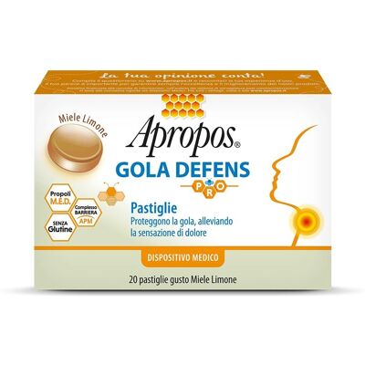 Apropos Gola Defens Pro Limone Miele - Pastiglie per la gola Apropos Gola Defens Pro Limone Miele - Pastiglie per la gola