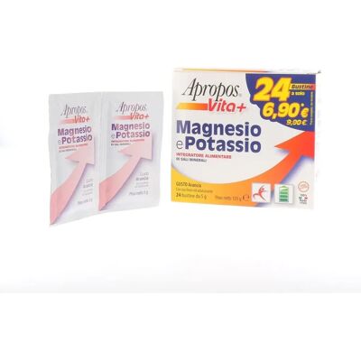 Desa Pharma Srl Apropos Vita+ Integratore di Magnesio e Potassio - 24 Bustine Desa Pharma Srl Apropos Vita+ Integratore di Magnesio e Potassio - 24 Bustine