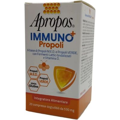 Apropos Immuno+ Propoli - Integratore per il sistema immunitario - 20 Compresse Apropos Immuno+ Propoli - Integratore per il sistema immunitario - 20 Compresse