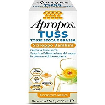 Desa Pharma Srl Apropos Tuss Sciroppo Bambini 150ml Desa Pharma Srl Apropos Tuss Sciroppo Bambini 150ml