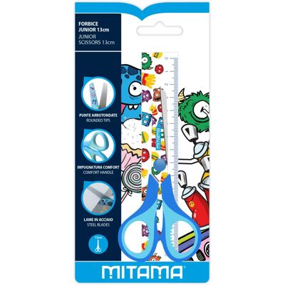 Mitama 13cm Plastikschere - Verschiedene Muster Mitama 13cm Plastikschere - Verschiedene Muster