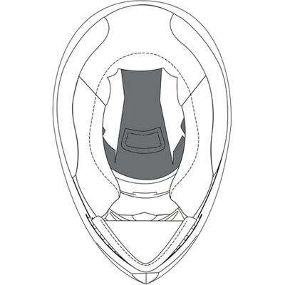 Coussin de couronne AGV K-3 SV - Accessoires casque Coussin de couronne AGV K-3 SV - Accessoires casque