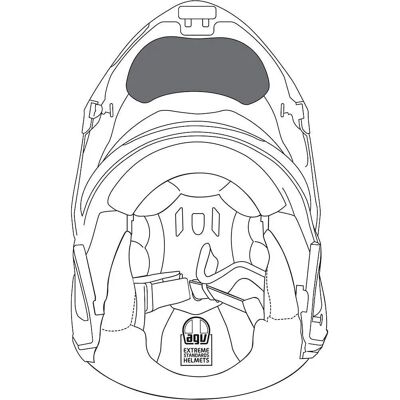 Protezione antivento AGV Sportmodular - XL a XXL - Accessorio casco Protezione antivento AGV Sportmodular - XL a XXL - Accessorio casco