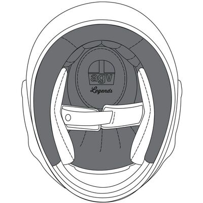 Cuffia interna AGV X3000 - Taglia MS Accessorio casco Cuffia interna AGV X3000 - Taglia MS Accessorio casco