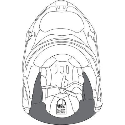 Cuscinetti di Guance AGV Sportmodular - Assorbimento degli Urti, Ventilati Cuscinetti di Guance AGV Sportmodular - Assorbimento degli Urti, Ventilati