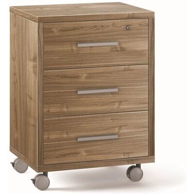 SARMOG - Stelvio Noce - 3‑cajones - con ruedas - dresser SARMOG - Stelvio Noce - 3‑cajones - con ruedas - dresser