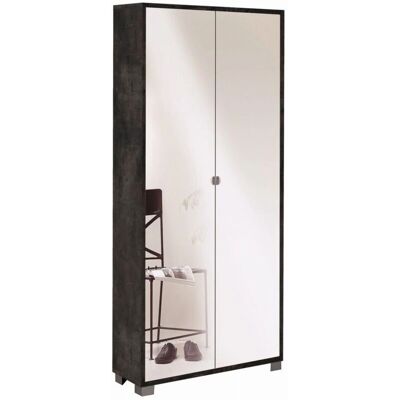 SARMOG - Mobile 2 Ante Specchio - Negro Oxidado - Cabinet SARMOG - Mobile 2 Ante Specchio - Negro Oxidado - Cabinet