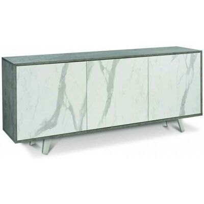 Sarmog Mueble Moderno Italiano - Cemento / Mármol Calacatta - 3 Puertas Sarmog Mueble Moderno Italiano - Cemento / Mármol Calacatta - 3 Puertas