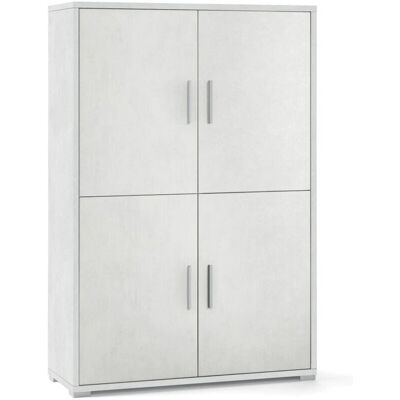 WEBMARKETPOINT Gabinete Oxido Blanco 4 Puertas - Muebles WEBMARKETPOINT Gabinete Oxido Blanco 4 Puertas - Muebles