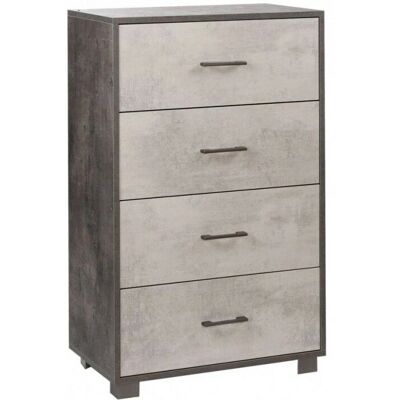 WEBMARKETPOINT - Holzkommode mit 4 Schubladen - 70x41x112 cm WEBMARKETPOINT - Holzkommode mit 4 Schubladen - 70x41x112 cm