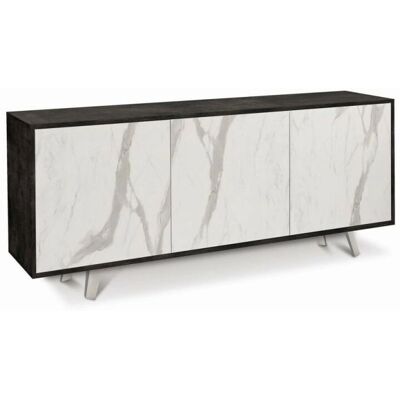 Sarmog Schwarzer Ossido Nero Marmor Sideboard - 3-türig, Push-Pull Sarmog Schwarzer Ossido Nero Marmor Sideboard - 3-türig, Push-Pull