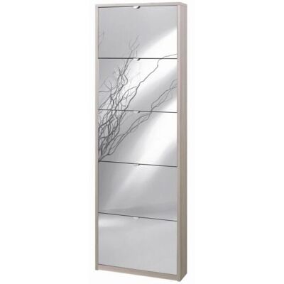 WEBMARKETPOINT Armario zapatero Olmo claro - 5 puertas WEBMARKETPOINT Armario zapatero Olmo claro - 5 puertas