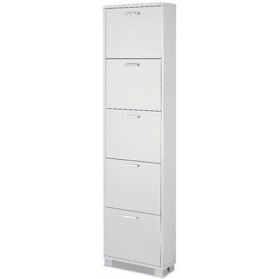 SARMOG - Scarpiera 5 ante - blanco agrietado - Shoe cabinet SARMOG - Scarpiera 5 ante - blanco agrietado - Shoe cabinet