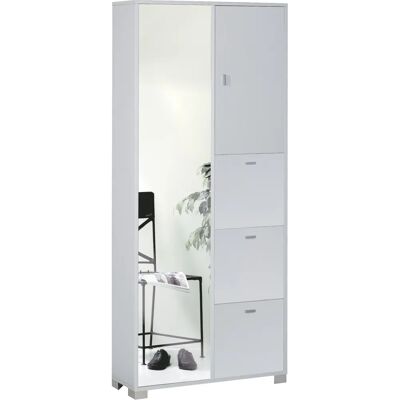 Organizzatore di scarpe Sarmog A7424BFSP - 5 Ante, Specchio, Grigio Organizzatore di scarpe Sarmog A7424BFSP - 5 Ante, Specchio, Grigio