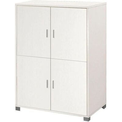 Armadio Sarmog - 4 Ante, Ripiani Regolabili, Design Italiano Armadio Sarmog - 4 Ante, Ripiani Regolabili, Design Italiano
