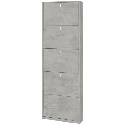 Sarmog Zapatero Gris - 5 Puertas, 12 Pares, Diseño Moderno Italiano Sarmog Zapatero Gris - 5 Puertas, 12 Pares, Diseño Moderno Italiano