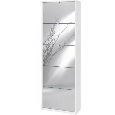 SARMOG - Zapatero compacto con puertas con espejo - Diseño moderno SARMOG - Zapatero compacto con puertas con espejo - Diseño moderno