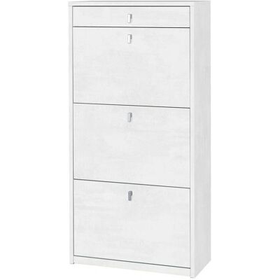Zapatero compacto blanco óxido de Sarmog - Ahorro de espacio, 15 pares Zapatero compacto blanco óxido de Sarmog - Ahorro de espacio, 15 pares