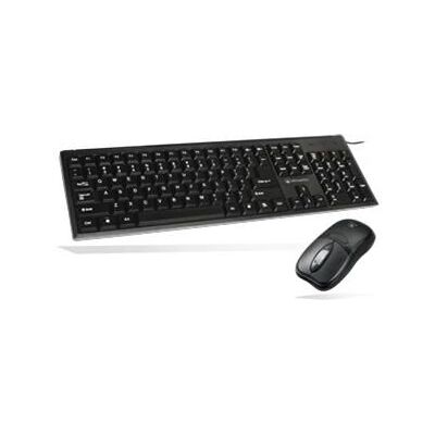Ensemble Clavier et Souris Atlantis Land - Noir - USB QWERTY - Publicité Ensemble Clavier et Souris Atlantis Land - Noir - USB QWERTY - Publicité