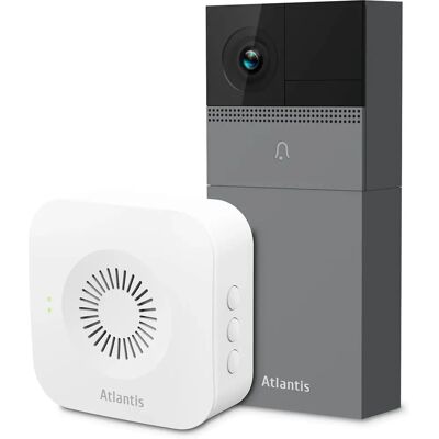 Atlantis Casa Inteligentny Wideodomofon DB910 Bezprzewodowa Kamera Zewnetrzna - 2MP HD - Czujnik PIR - Google Home/Alexa Atlantis Casa Inteligentny Wideodomofon DB910 Bezprzewodowa Kamera Zewnetrzna - 2MP HD - Czujnik PIR - Google Home/Alexa