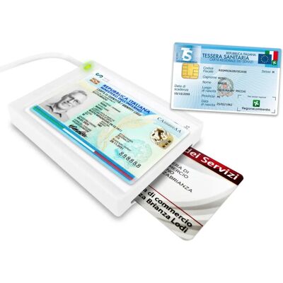 Lettore ID Atlantis Land - Supporta CIE italiana - USB 2.0 Lettore ID Atlantis Land - Supporta CIE italiana - USB 2.0