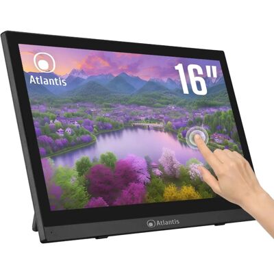 Atlantis Land 15,6" Touchscreen Full HD Monitor - Vesa kompatibel Atlantis Land 15,6" Touchscreen Full HD Monitor - Vesa kompatibel