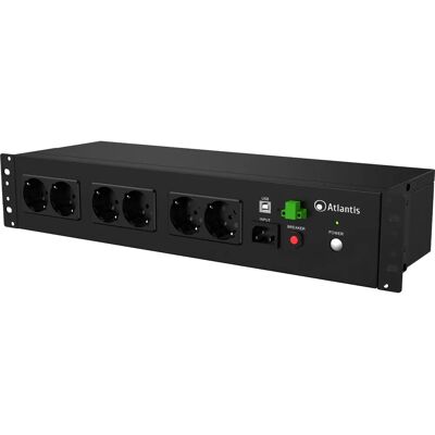 Atlantis Land A03-PDU1000-RC USV - 480W, 8 Steckdosen, Rack 2U Atlantis Land A03-PDU1000-RC USV - 480W, 8 Steckdosen, Rack 2U