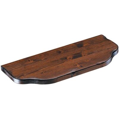 Estante de pared de madera maciza Saturno 76x24x2.4cm Estante de pared de madera maciza Saturno 76x24x2.4cm
