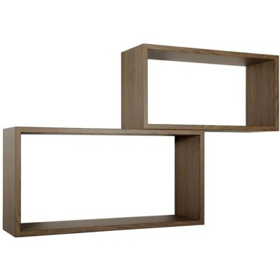 AHD Amazing Home Design - Conjunto de 2 Estantes de Pared Rectangulares - MDF Italiano Moderno AHD Amazing Home Design - Conjunto de 2 Estantes de Pared Rectangulares - MDF Italiano Moderno