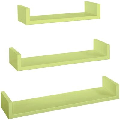 AHD AMAZING HOME DESIGN Juego de 3 estantes modernos de pared AHD AMAZING HOME DESIGN Juego de 3 estantes modernos de pared