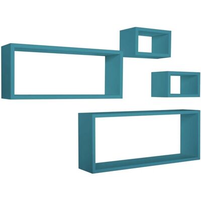 MODULARREDO Estantes de Pared Merlino - Azul Atollo MODULARREDO Estantes de Pared Merlino - Azul Atollo