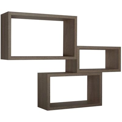 Conjunto de estantes de pared AHD Amazing Home Design - Nogal Conjunto de estantes de pared AHD Amazing Home Design - Nogal