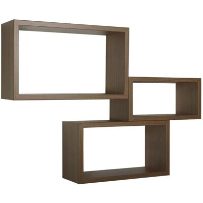 MODULARREDO Trittico Conjunto de Estantes de Pared - Rectangulares, 3 Tamaños MODULARREDO Trittico Conjunto de Estantes de Pared - Rectangulares, 3 Tamaños
