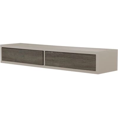 MODULARREDO Étagère Murale avec Tiroir - Noyer Marron - Design Italien Moderne - Publicité MODULARREDO Étagère Murale avec Tiroir - Noyer Marron - Design Italien Moderne - Publicité