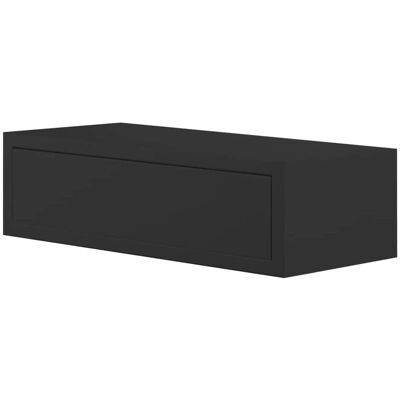 SANITEC Ahd Amazing Home Design - Estantería de pared con cajón - Negro - Hogar SANITEC Ahd Amazing Home Design - Estantería de pared con cajón - Negro - Hogar