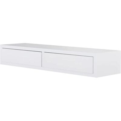 Étagère Murale Domino Maxi Blanc Design Moderne Italie 88cm - Publicité Étagère Murale Domino Maxi Blanc Design Moderne Italie 88cm - Publicité