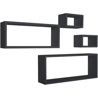 MODULARREDO Estantes de Pared Merlino - Decoración moderna y versátil MODULARREDO Estantes de Pared Merlino - Decoración moderna y versátil