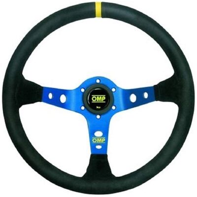 OMP OMPOD/1954/BN Black/Blue Racing Steering Wheel OMP OMPOD/1954/BN Black/Blue Racing Steering Wheel