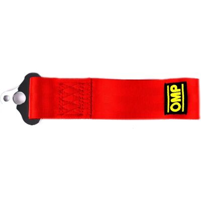 Bandes de remorquage OMP EB/578/R - Acier inoxydable, 100 mm, Rouge Bandes de remorquage OMP EB/578/R - Acier inoxydable, 100 mm, Rouge