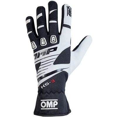 OMP KS-3 Vit/Svart Handskar - Handskar OMP KS-3 Vit/Svart Handskar - Handskar