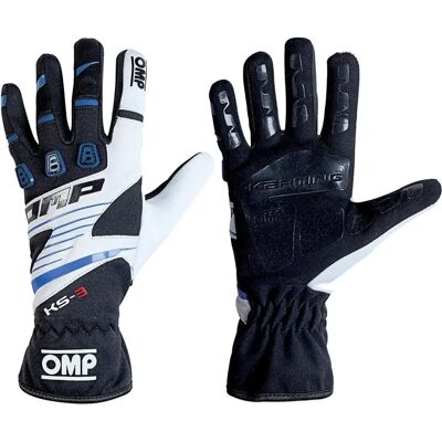 OMP Kinder Kartsport-Handschuhe KS-3 Blau Weiß Schwarz - Kinder OMP Kinder Kartsport-Handschuhe KS-3 Blau Weiß Schwarz - Kinder