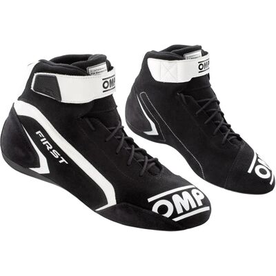 OMP - First Race My2021 - Black/White - 39 - Racing boots OMP - First Race My2021 - Black/White - 39 - Racing boots