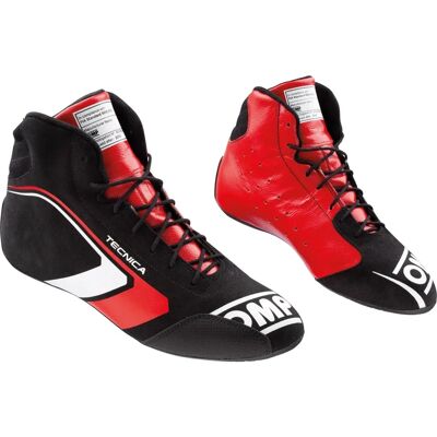 OMP One Evo Tecnica - Nero/Rosso - 41 - Racing boots OMP One Evo Tecnica - Nero/Rosso - 41 - Racing boots