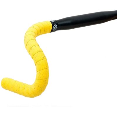 Bandes de guidon Bike Ribbon Cork Plus Jaune - Publicité Bandes de guidon Bike Ribbon Cork Plus Jaune - Publicité