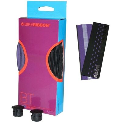 Ruban de guidon vélo Bike Ribbon Drop - Noir/Violet - Publicité Ruban de guidon vélo Bike Ribbon Drop - Noir/Violet - Publicité