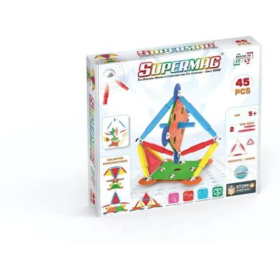Supermag Multicolor 45 pezzi - Set di Costruzioni Supermag Multicolor 45 pezzi - Set di Costruzioni