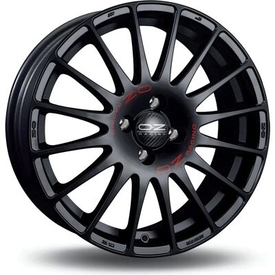 Oz Superturismo Gt 6,5x15 ET18 4x108 Negro Mate Letra Roja - Rueda Oz Superturismo Gt 6,5x15 ET18 4x108 Negro Mate Letra Roja - Rueda