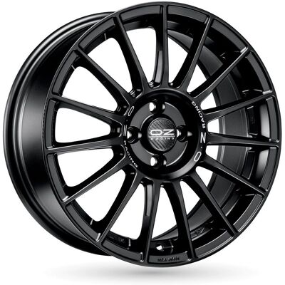 Oz 7,5x17 Negro mate con letras plateadas Rueda de coche - Rueda Oz 7,5x17 Negro mate con letras plateadas Rueda de coche - Rueda