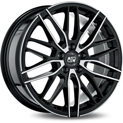 Rueda de Aleación MSW 72 8x18 5x110 - Negro Brillo Pulido Rueda de Aleación MSW 72 8x18 5x110 - Negro Brillo Pulido